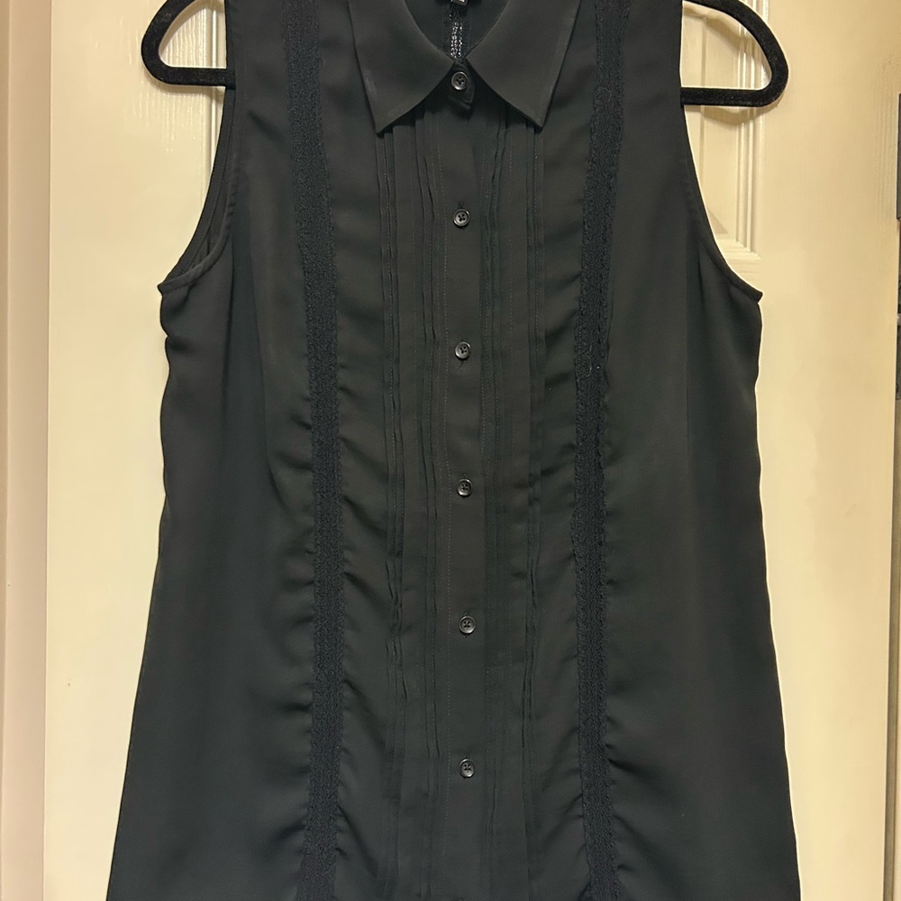 Cabi Black Button-Down Blouse